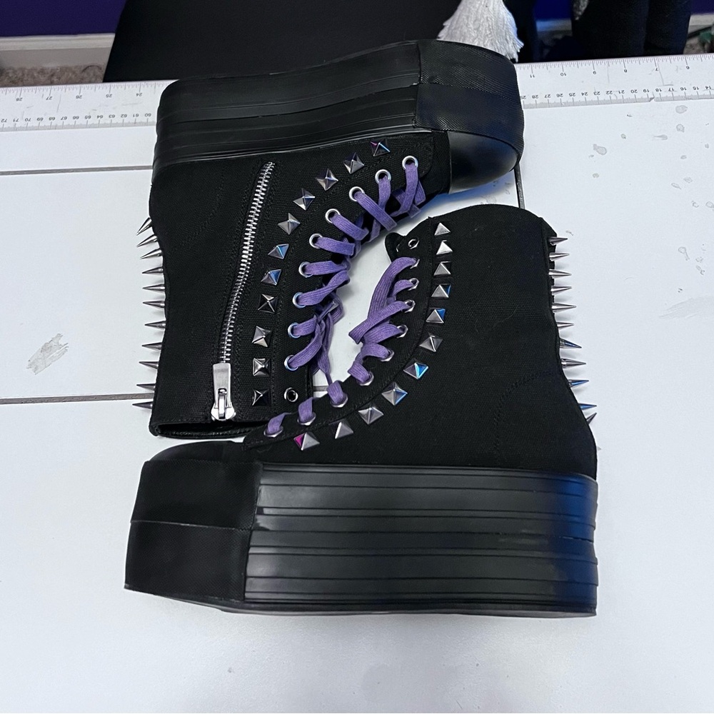 Widow / DollsKill Started Riot Studded Platform Sneakers
